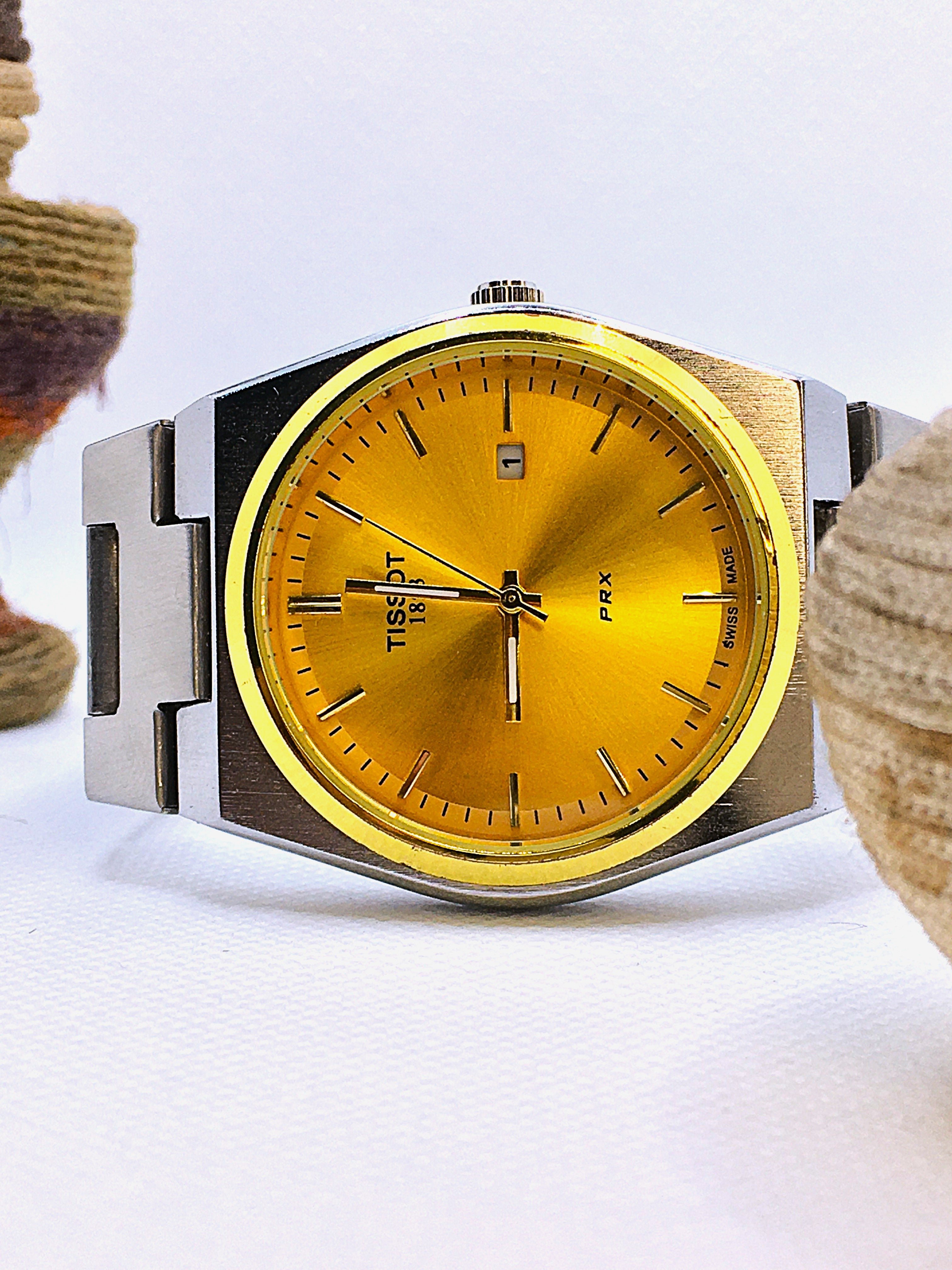 Tissot PRX 1853 golden dial
