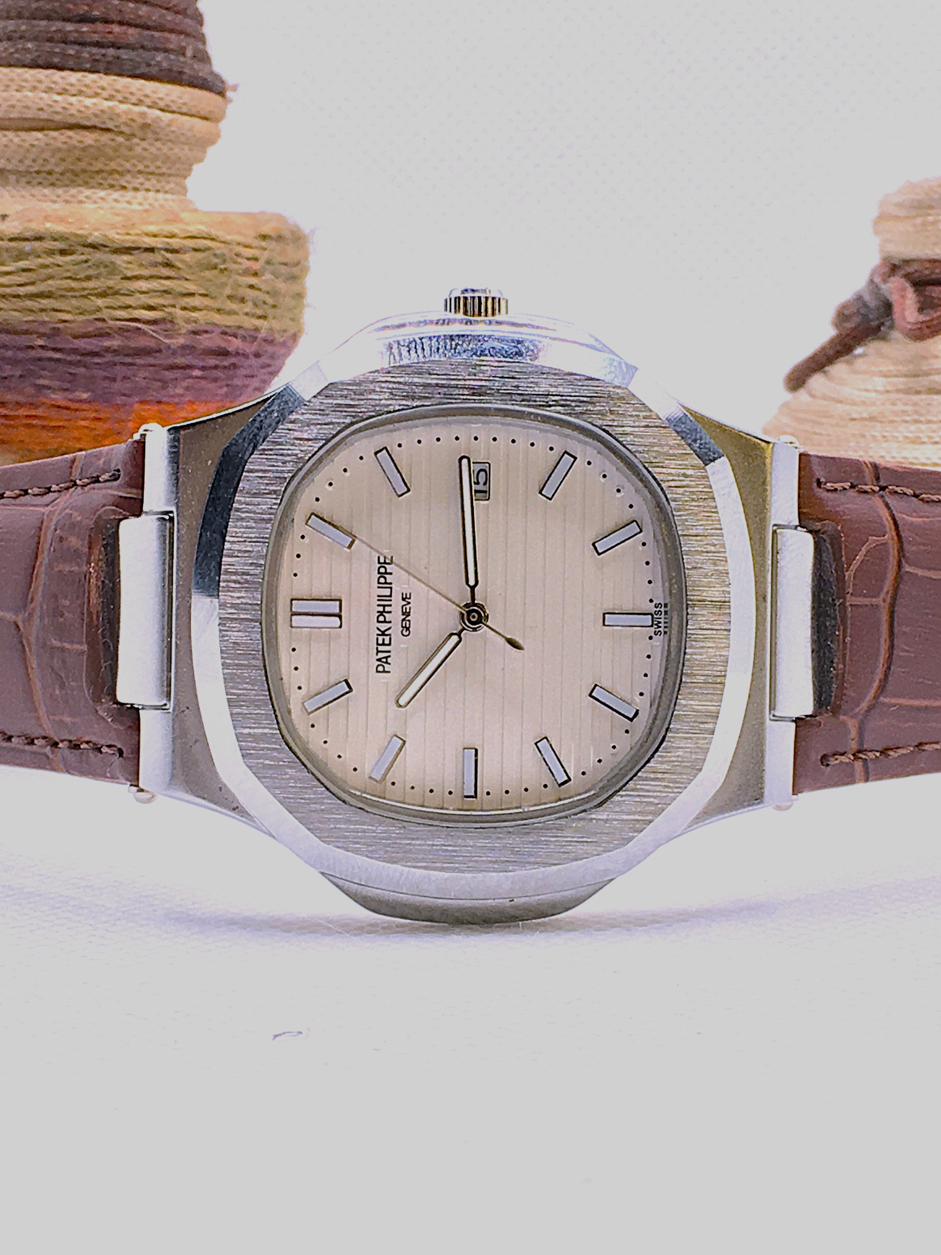 Patek Philippe Nautilus ( Leather Strap)