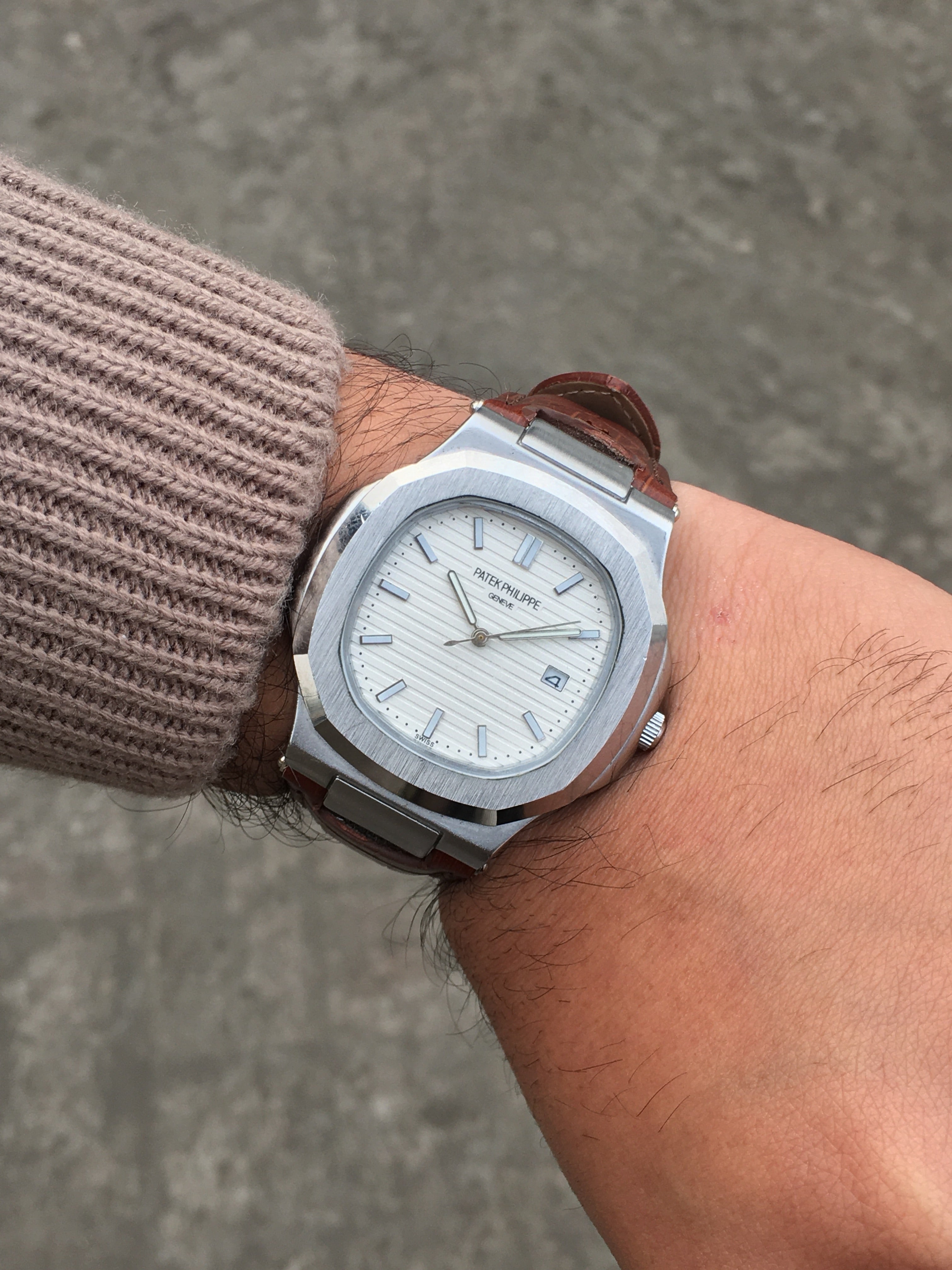 Patek Philippe Nautilus-Leather Strap